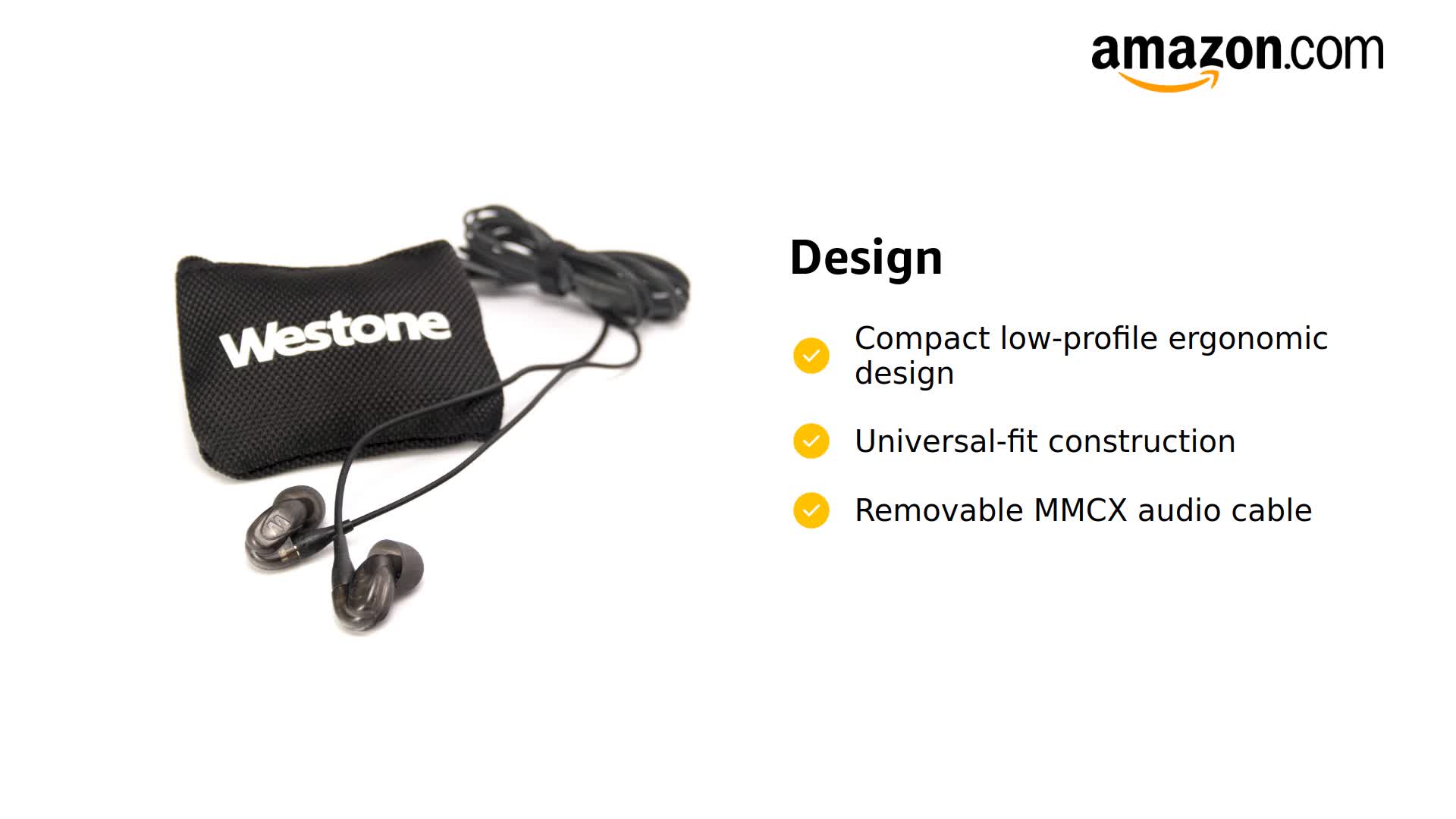 Amazon.com: Westone UM1 Single-Driver Universal-Fit In-Ear
